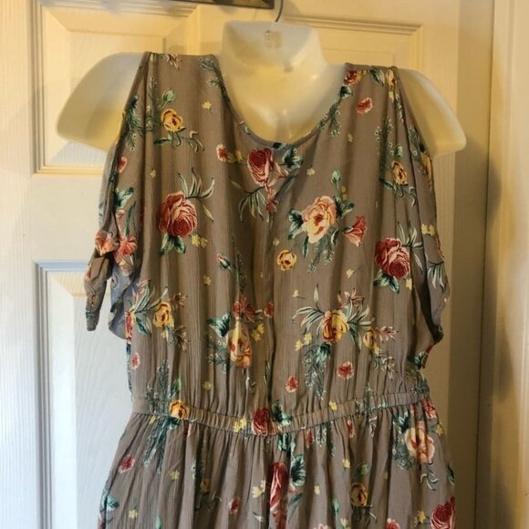 Torrid Floral Crinkled Gauze Tunic Size 00 Medium Large - Picture 10 of 11